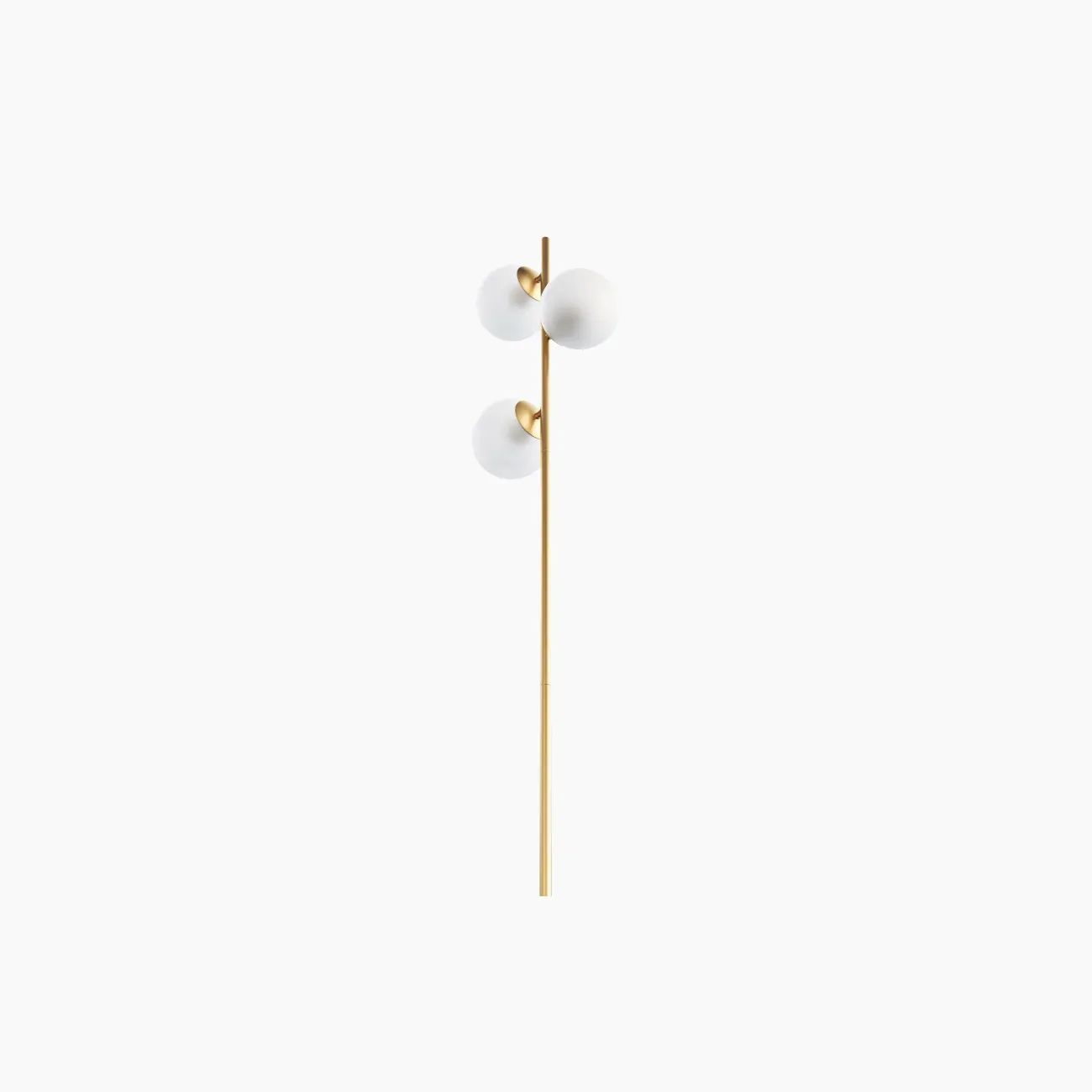 Staggered Glass 3-Light Floor Lamp