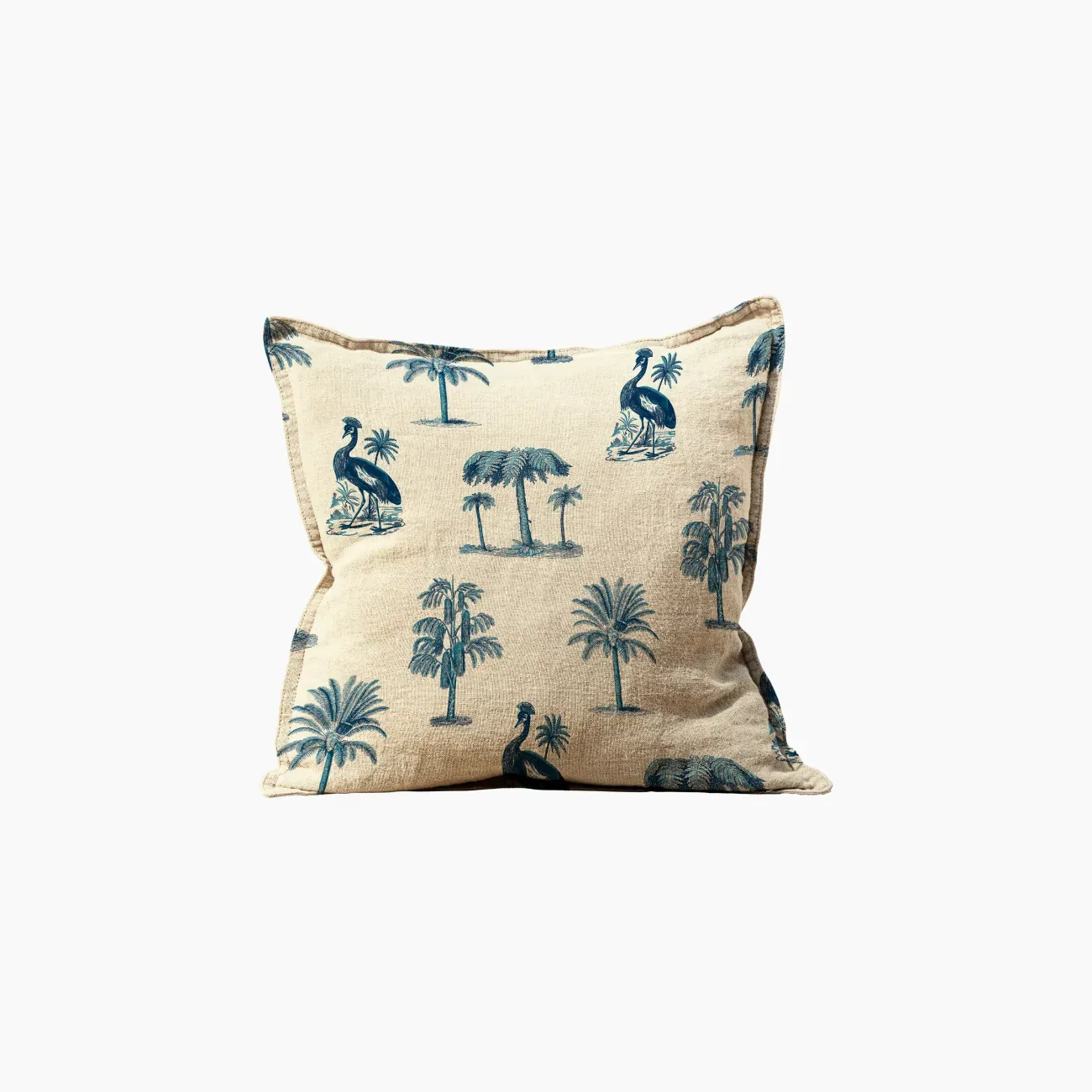 Nature Party Blue Pillow Cover