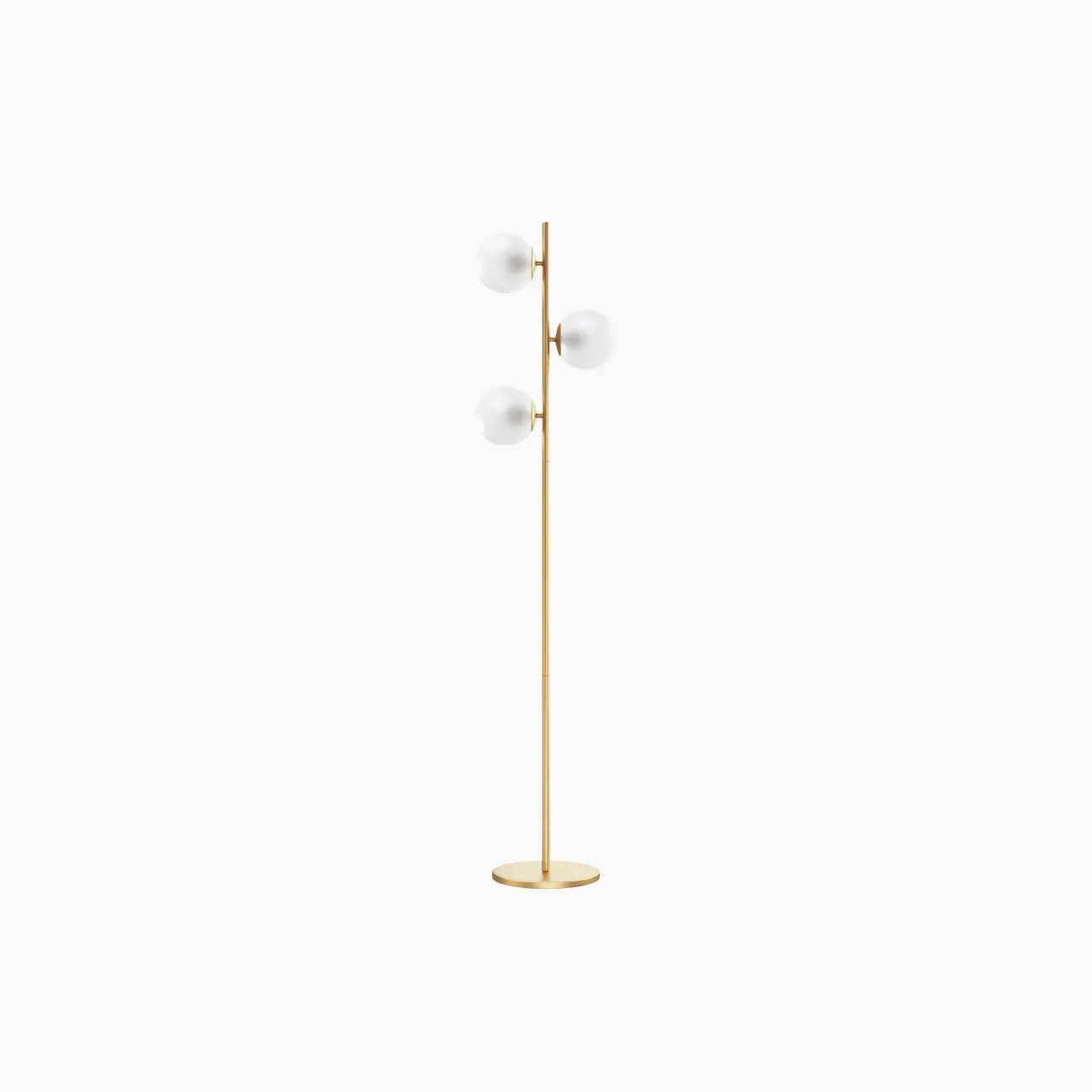 Staggered Glass 3-Light Floor Lamp