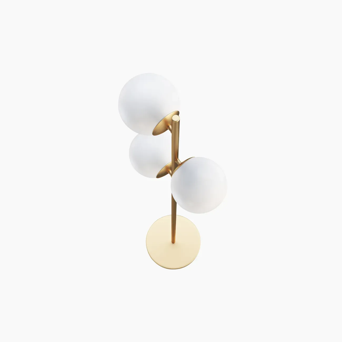 Staggered Glass 3-Light Floor Lamp